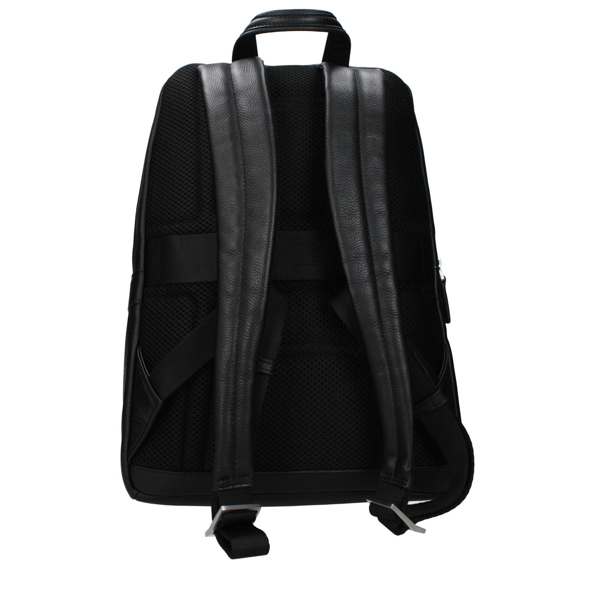 Piquadro Black Leather Men's Backpack
