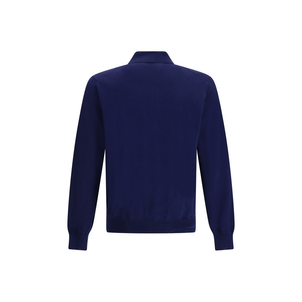 Tom Ford Blue Cotton Polo Men's Shirt