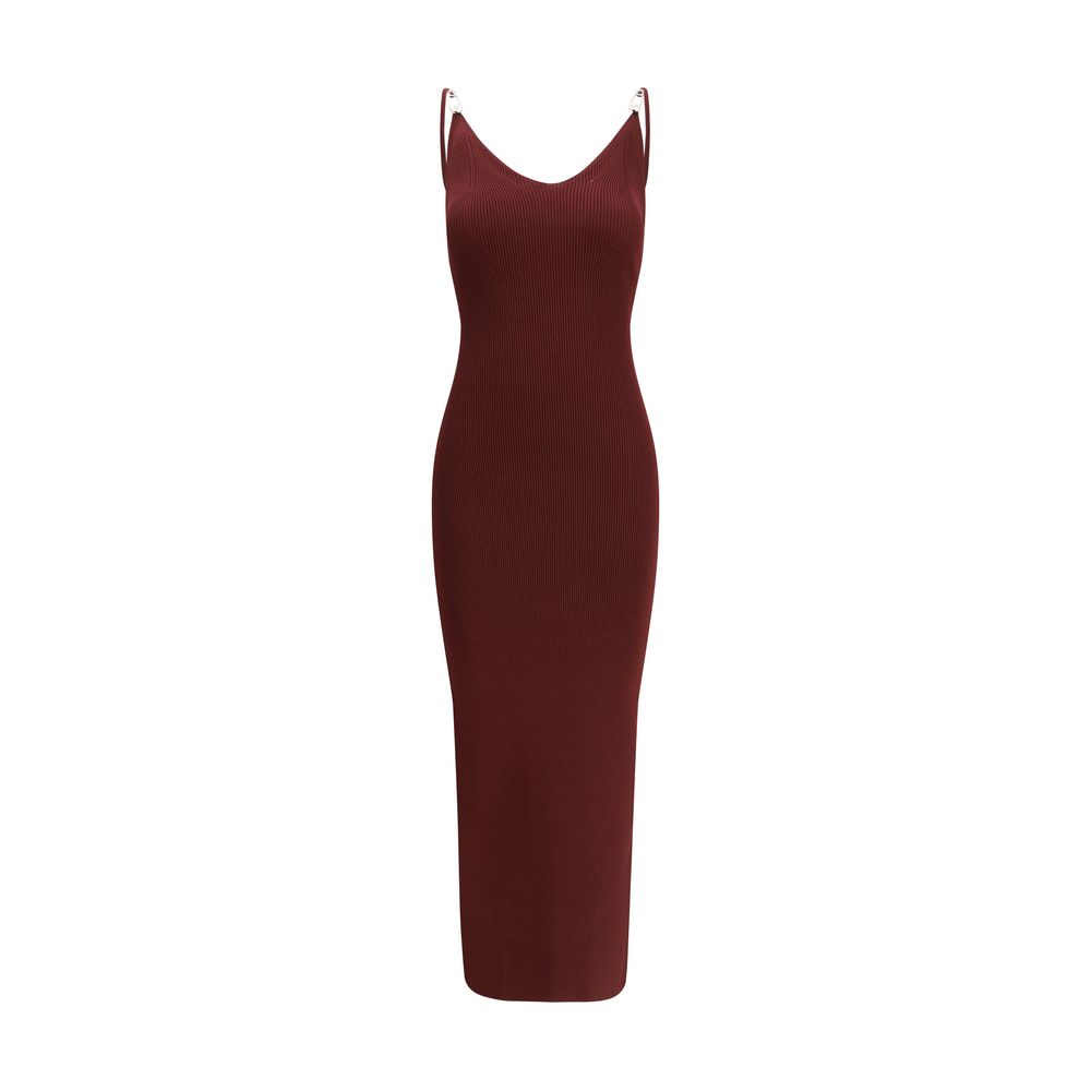Versace Bordeaux Viscose Casual Women's Dress