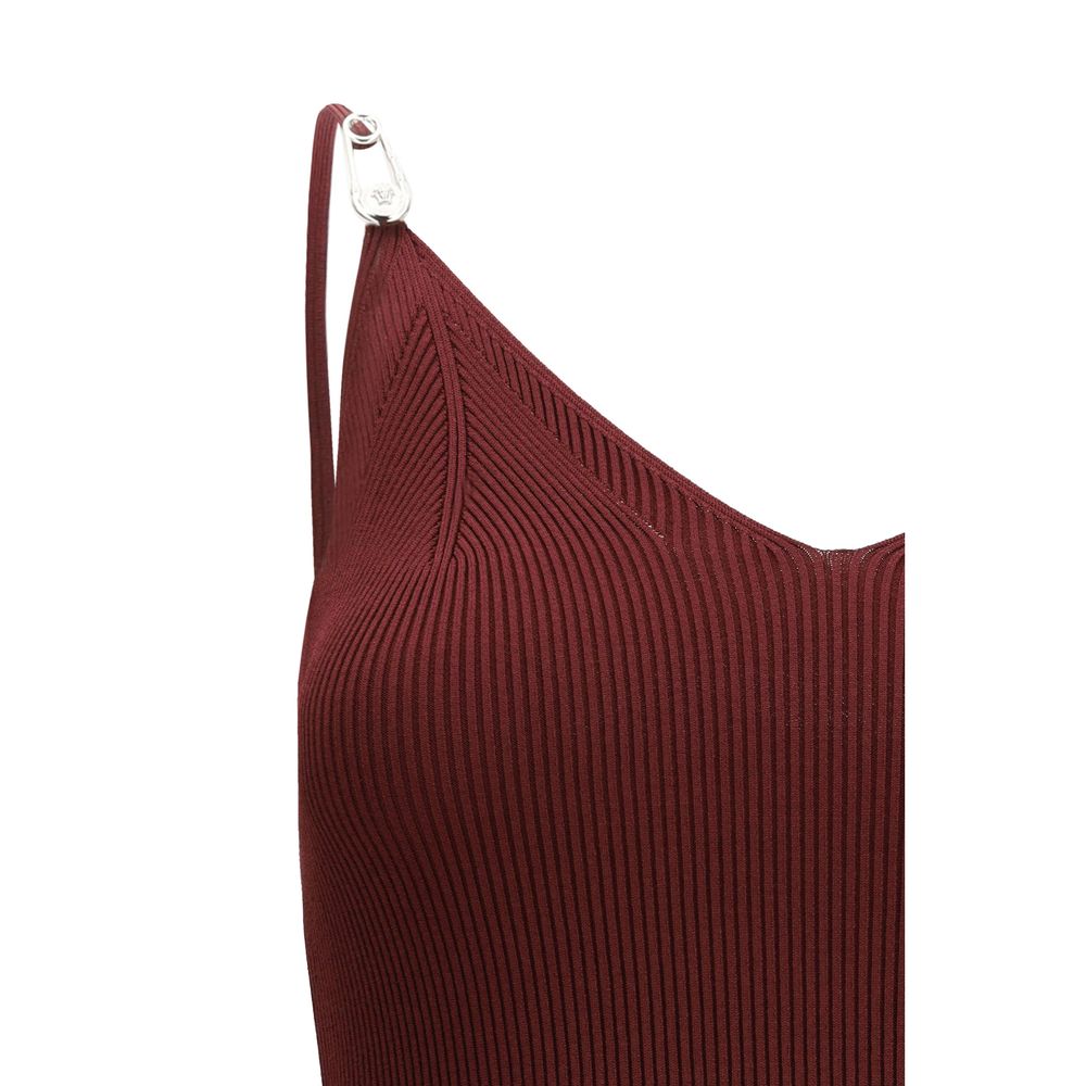 Versace Bordeaux Viscose Casual Women's Dress