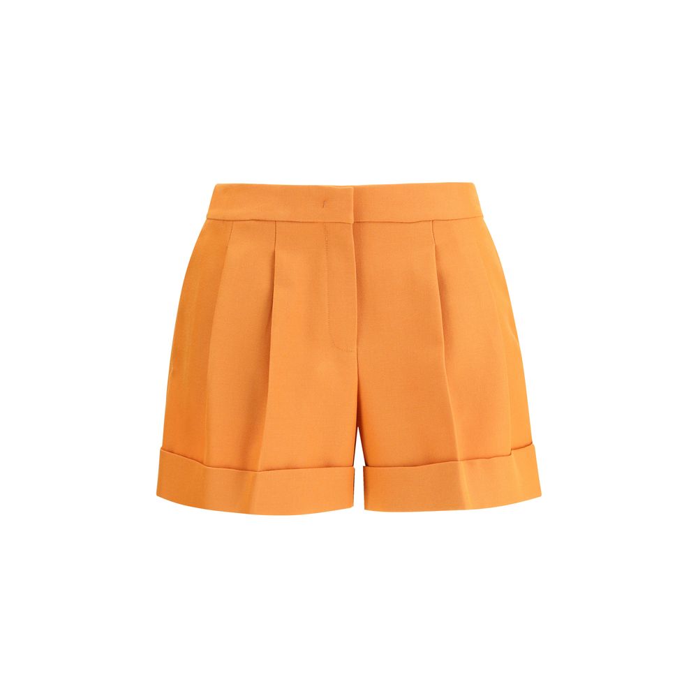Fendi Orange Wool Oves Aries Bermuda Women's Shorts