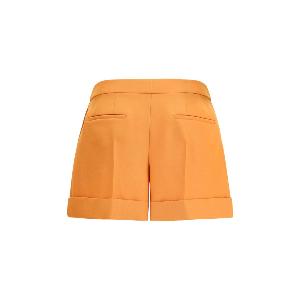 Fendi Orange Wool Oves Aries Bermuda Women's Shorts