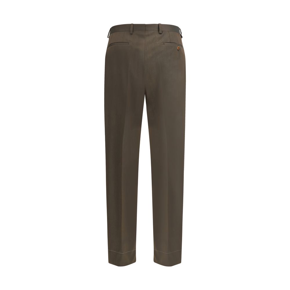 Brioni Bicolor Wool Oves Aries Casual Men's Pants