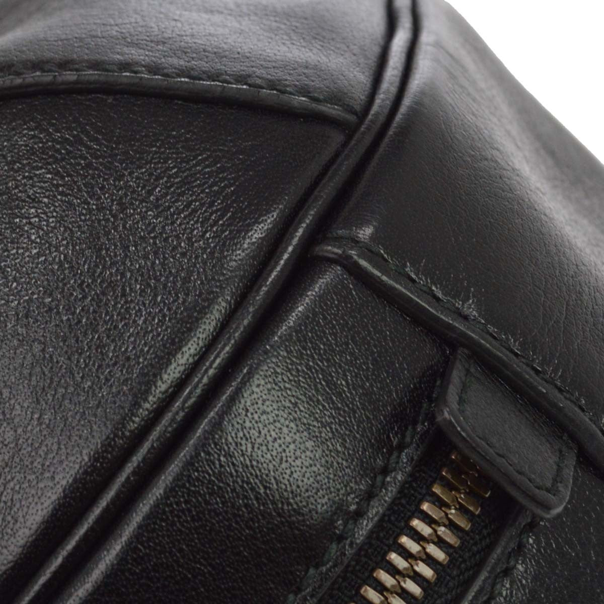 Gucci Tifosa Basketball Leather Black Leather Handbag (Pre-Owned)