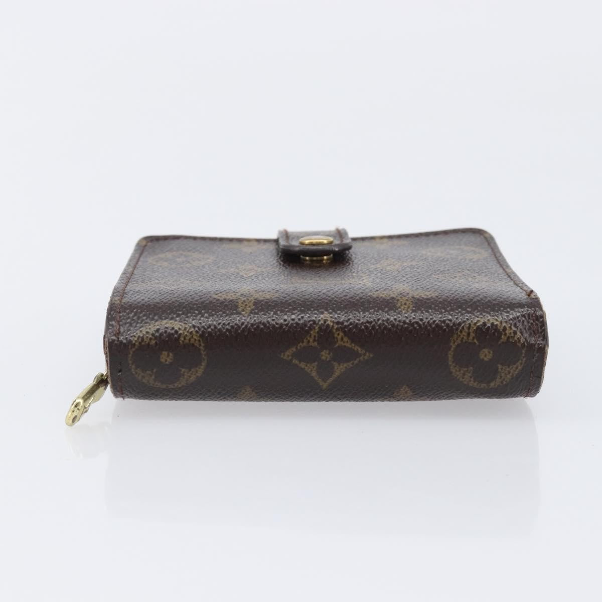 Louis Vuitton Compact Zippe Monogram Canvas Brown Canvas Wallets Accessory (Pre-Owned)