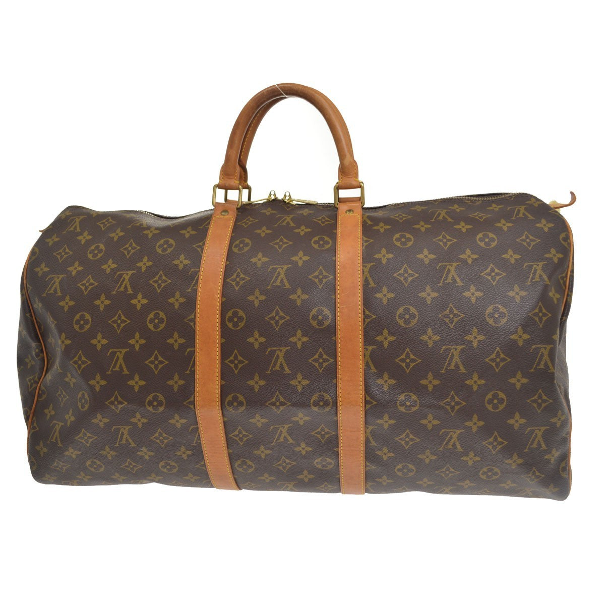 Louis Vuitton Keepall Monogram Canvas Brown Canvas Travel Bag Bag (Pre-Owned)
