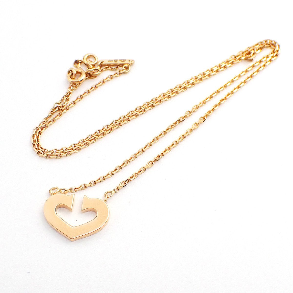 Cartier C Heart De Cartier Pendant 18K Yellow Gold Gold Yellow_Gold Necklace Jewelry (Pre-Owned)