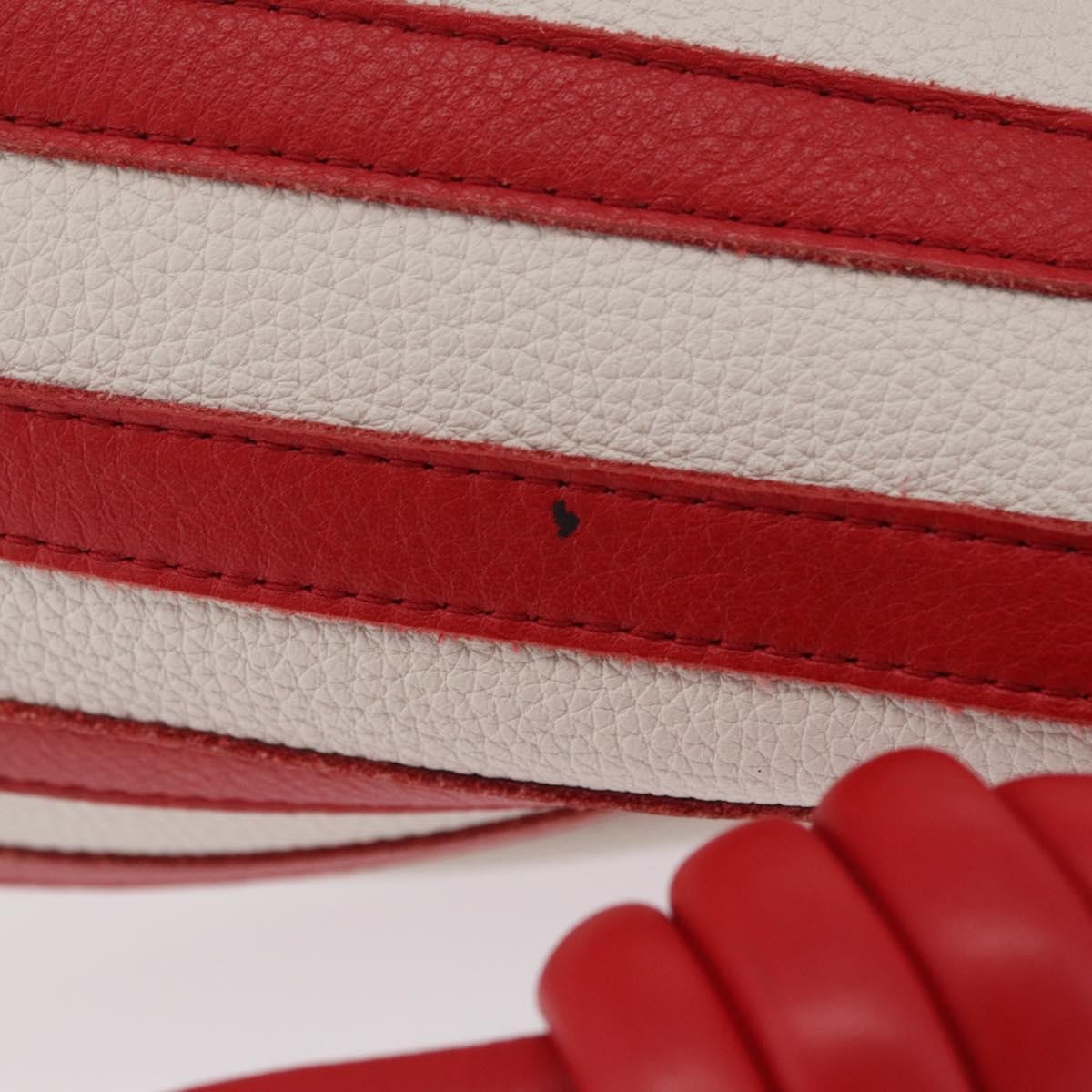 Loewe Flamenco Knot Patchwork Leather Red Leather Handbag (Pre-Owned)