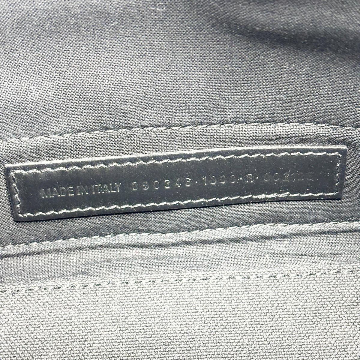 Balenciaga Navy Cabas Canvas With Leather Black Canvas Tote Bag Bag (Pre-Owned)