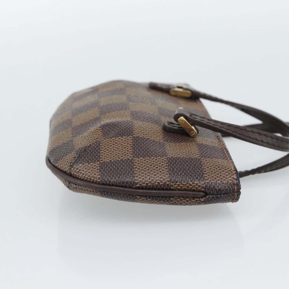 Louis Vuitton Manosque Pochette Damier Brown Canvas Clutche & Pouche Bag (Pre-Owned)