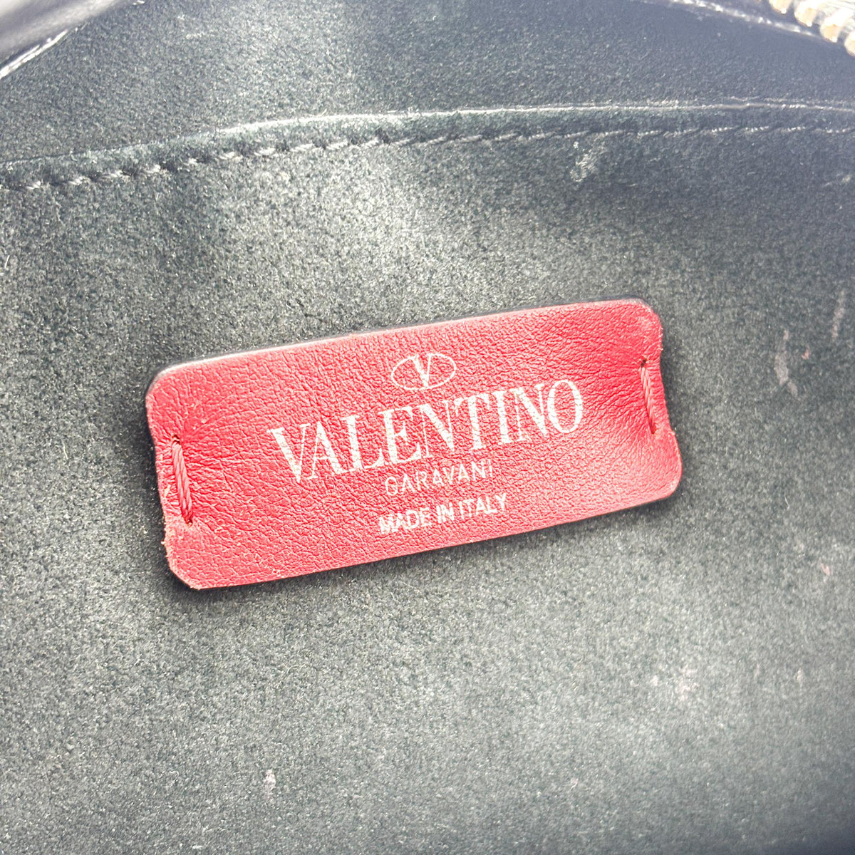 Valentino Garavani Vltn Camera Leather Black Calfskin Crossbody Bag Bag (Pre-Owned)