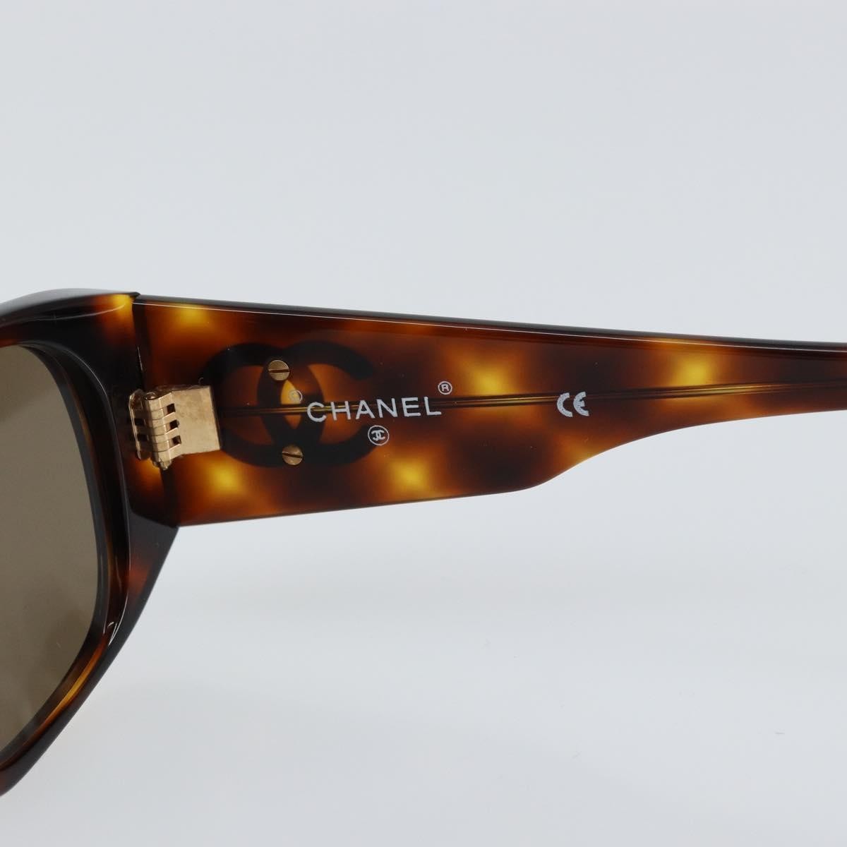 Chanel Chanel Logo Sunglasses Eye Wear Plastic Brown Plastic Sunglasse Accessory (Pre-Owned)