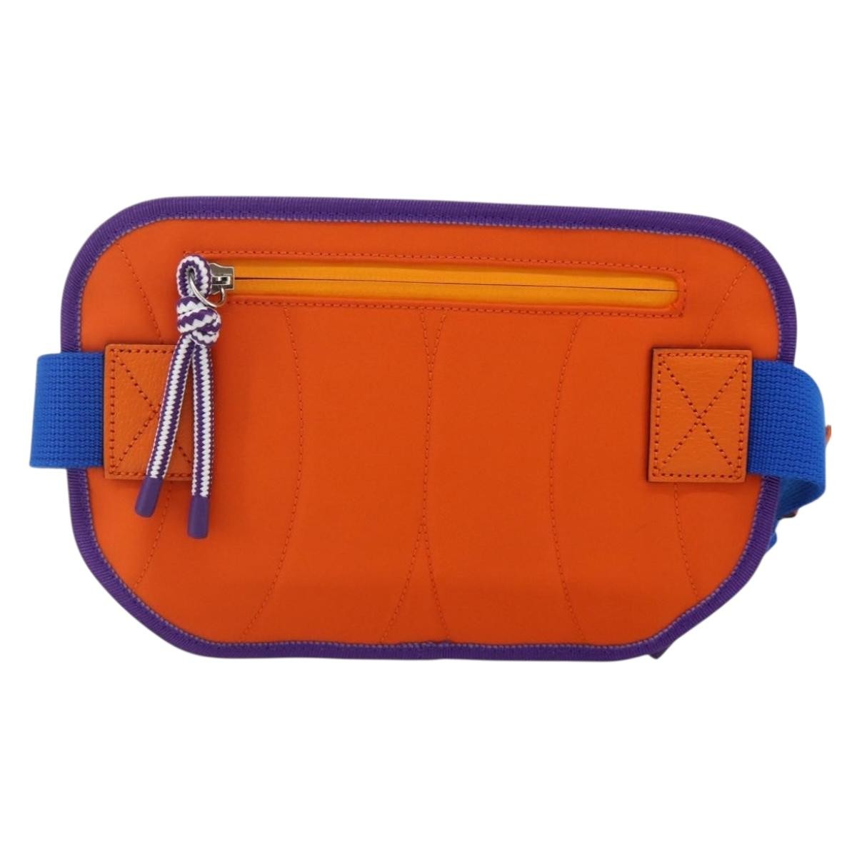 Gucci Panelled Front Pocket Belt Gg Jacquard Nylon And Rubber Purple Nylon Handbag (Pre-Owned)