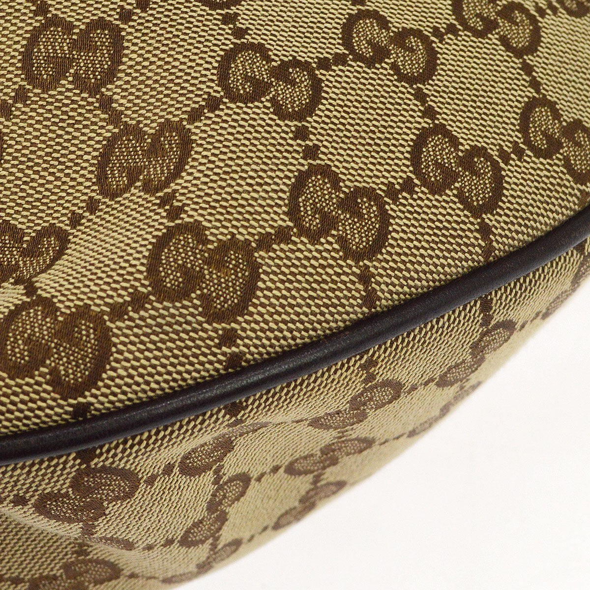 Gucci Wave Hobo Gg Canvas Beige Canvas Shoulder Bag Bag (Pre-Owned)