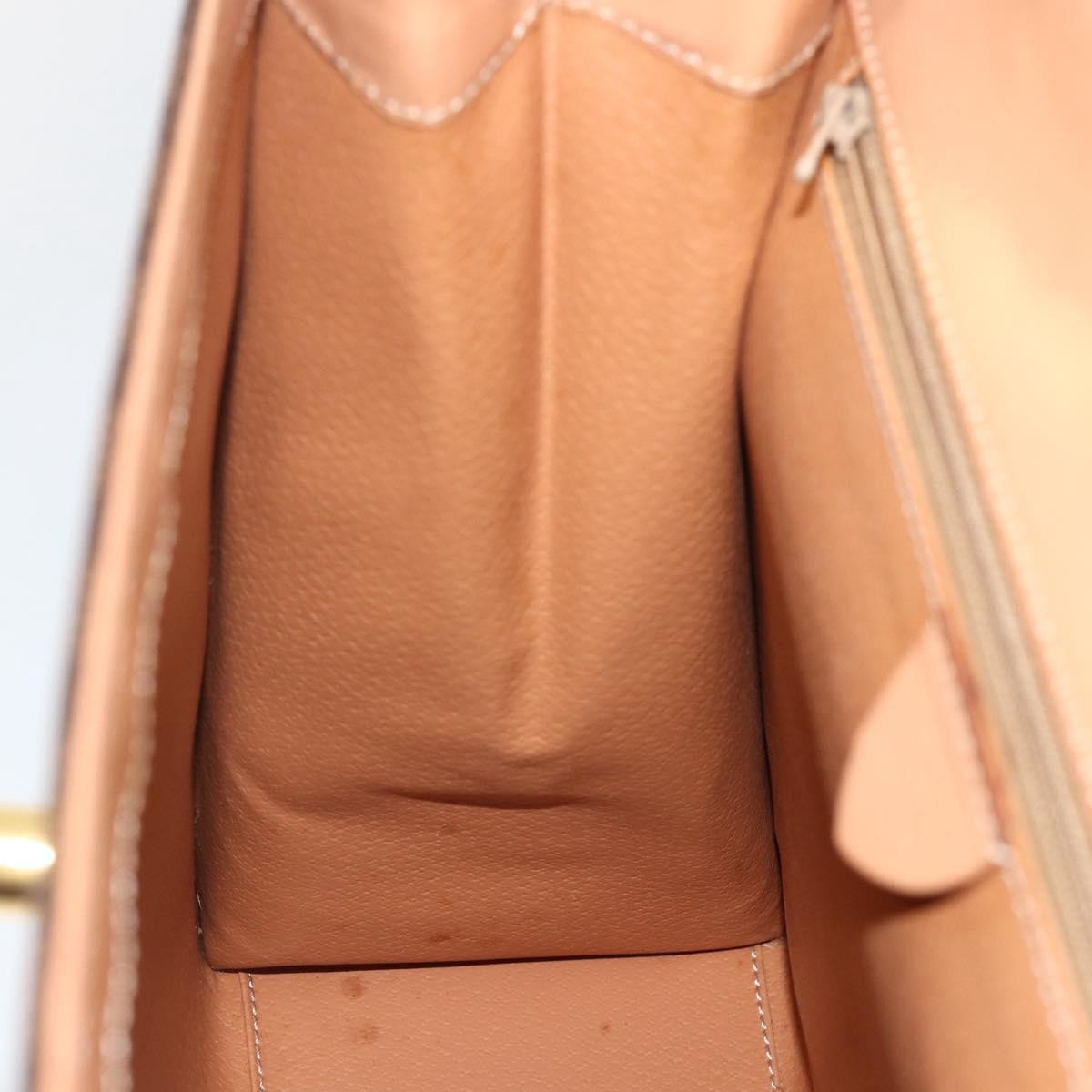 Celine Vintage Handbag Toile Céline Brown Canvas Handbag (Pre-Owned)