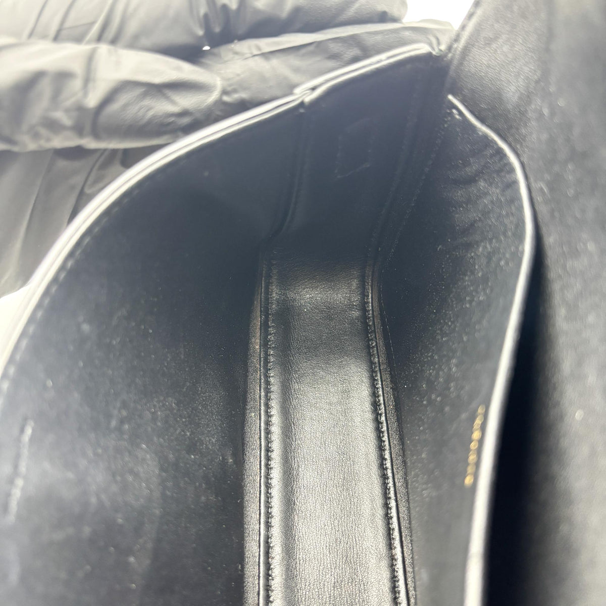 Celine Triomphe East-West Smooth Calfskin Black Leather Shoulder Bag Bag (Pre-Owned)