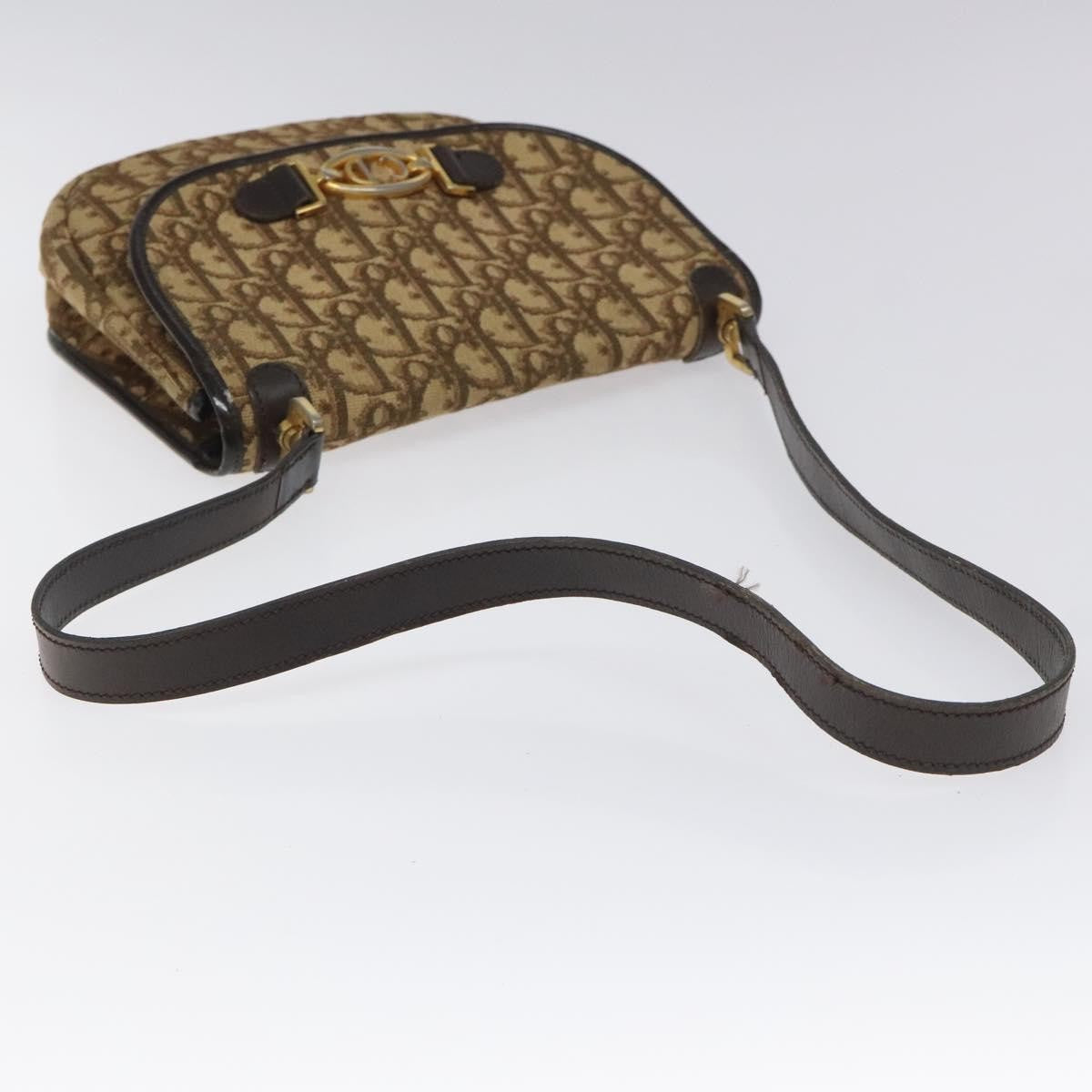 Christian Dior Vintage Trotter Canvas Brown Canvas Shoulder Bag Bag (Pre-Owned)