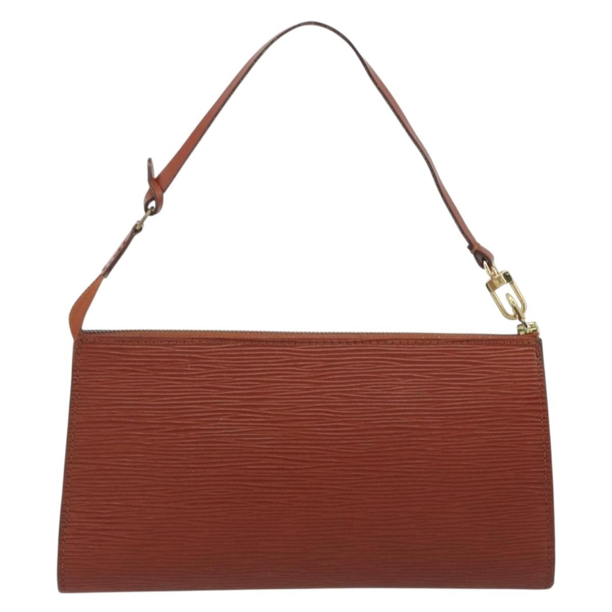Louis Vuitton Pochette Accessoires Epi Leather Brown Leather Clutche & Pouche Bag (Pre-Owned)
