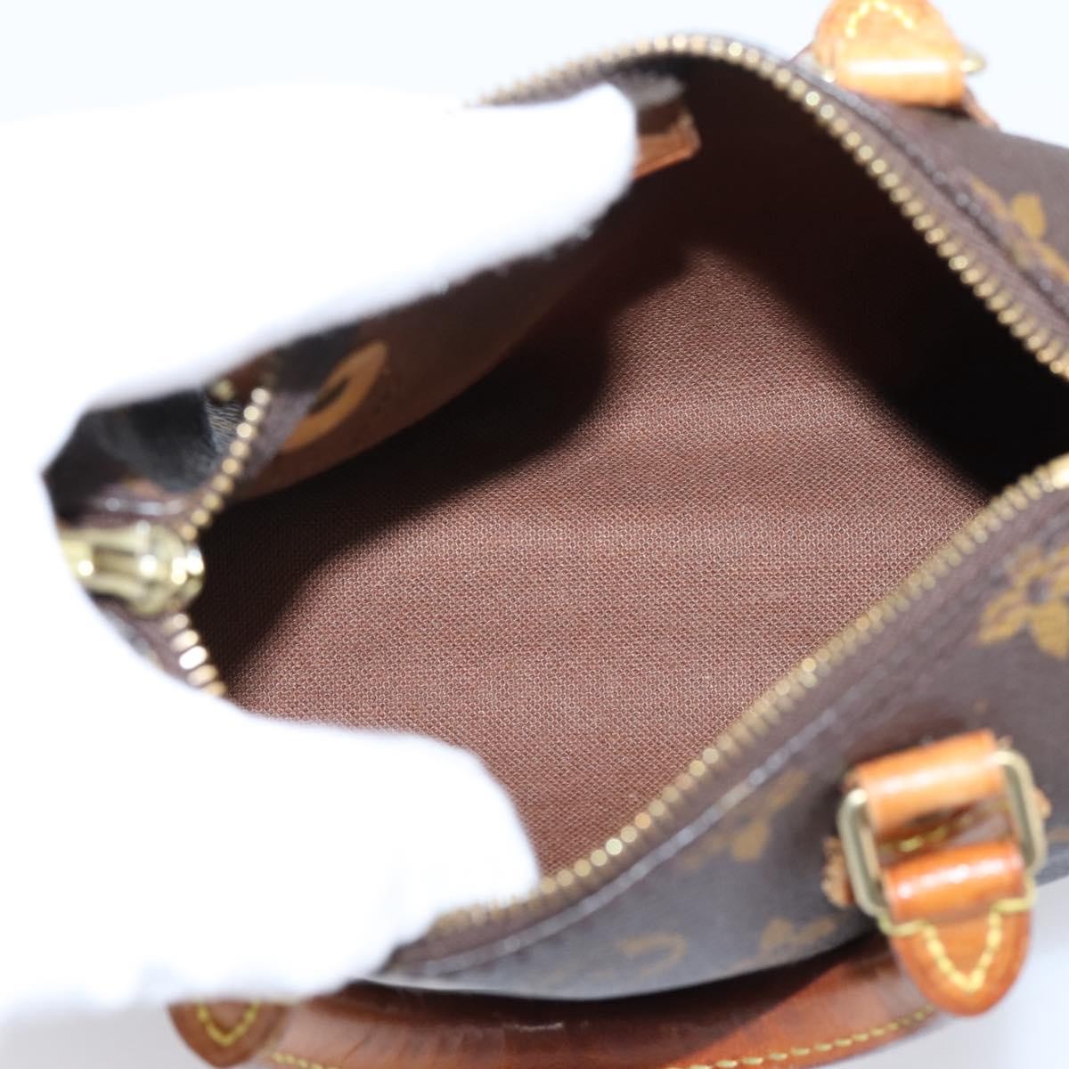 Louis Vuitton Speedy Mini Hl Monogram Canvas Brown Canvas Handbag (Pre-Owned)