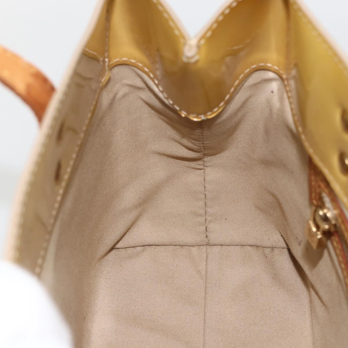 Louis Vuitton Reade Monogram Vernis Beige Patent_Leather Handbag (Pre-Owned)