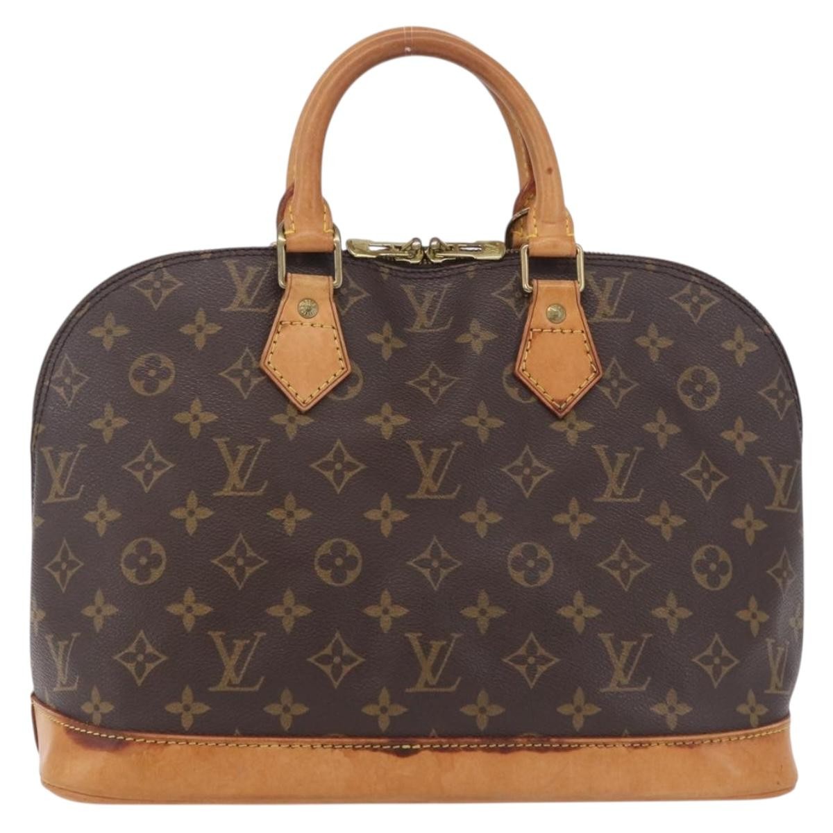 Louis Vuitton Alma Monogram Canvas Brown Canvas Handbag (Pre-Owned)