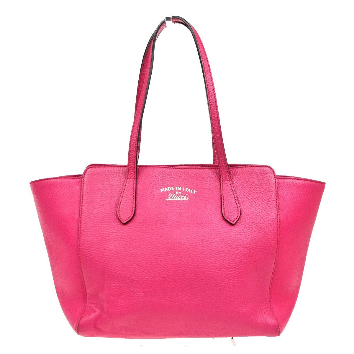 Gucci Swing Tote Leather Pink Leather Tote Bag Bag (Pre-Owned)