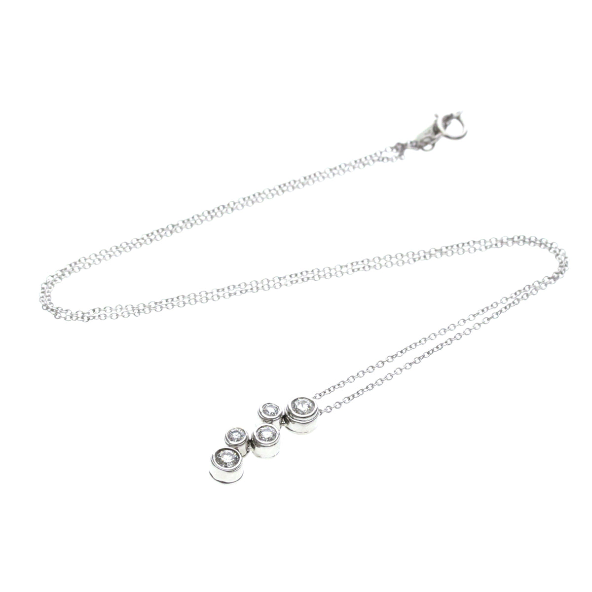 Tiffany & Co. Bubble Pendant Silver Platinum Necklace Jewelry (Pre-Owned)