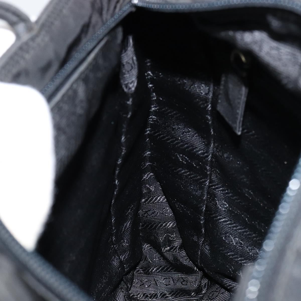 Prada Vintage Tote Tessuto Black Nylon Tote Bag Bag (Pre-Owned)
