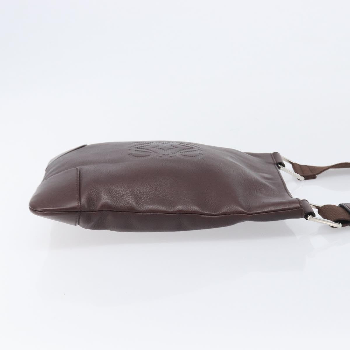 Loewe Anagram Leather Brown Leather Shoulder Bag Bag (Pre-Owned)
