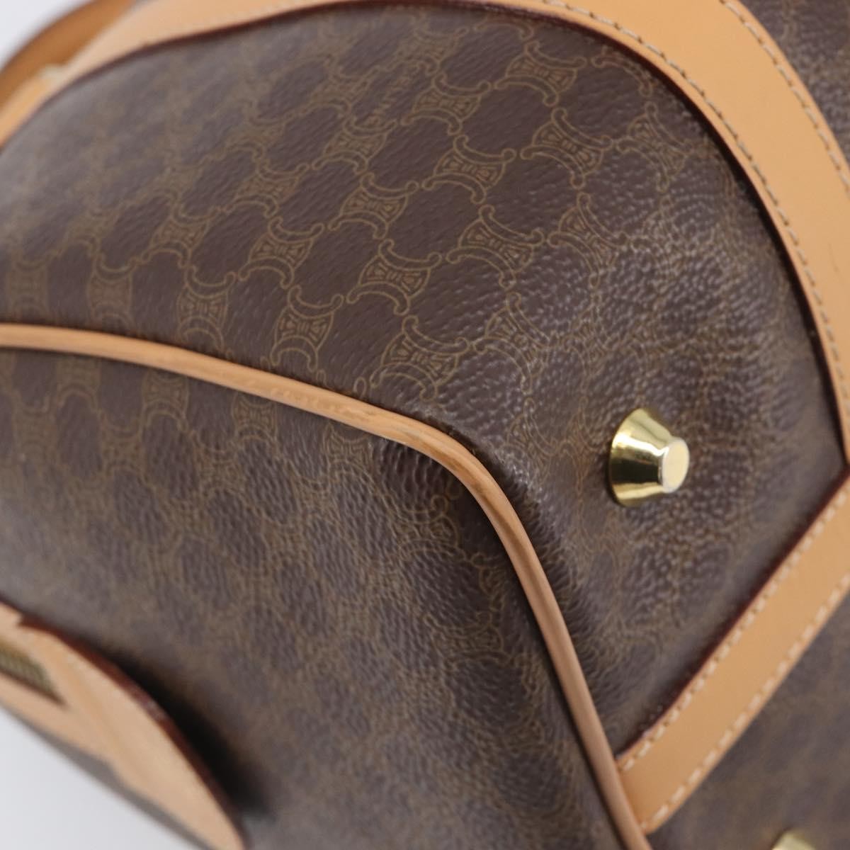 Celine Handbag Canvas Brown Canvas Handbag (Pre-Owned)