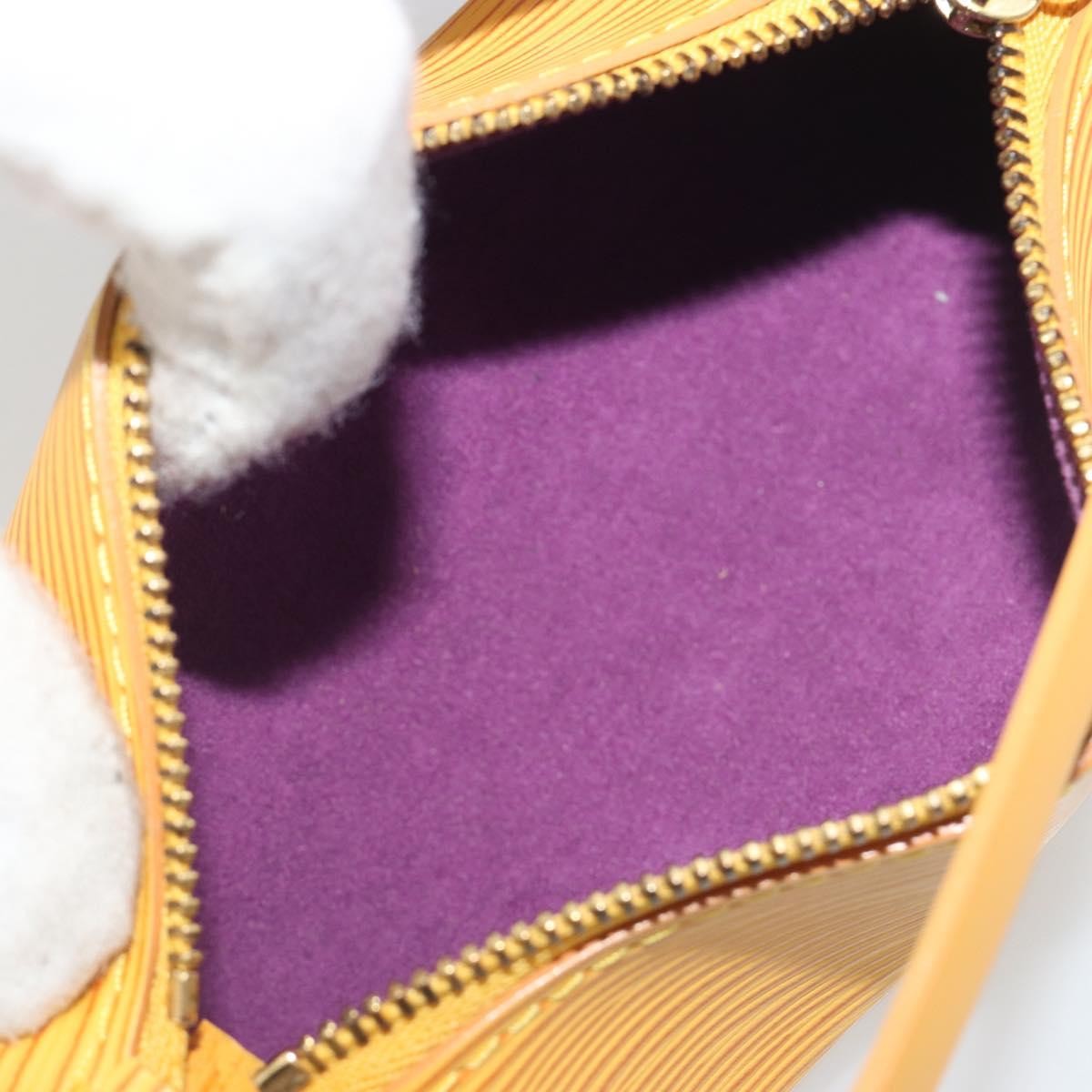 Louis Vuitton Soufflot Pochette Epi Leather Yellow Leather Clutche & Pouche Bag (Pre-Owned)
