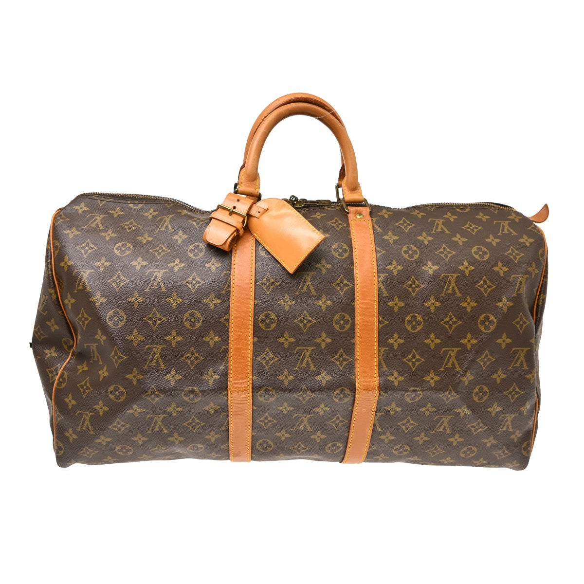 Louis Vuitton Keepall Monogram Brown Canvas Travel Bag Bag (Pre-Owned)