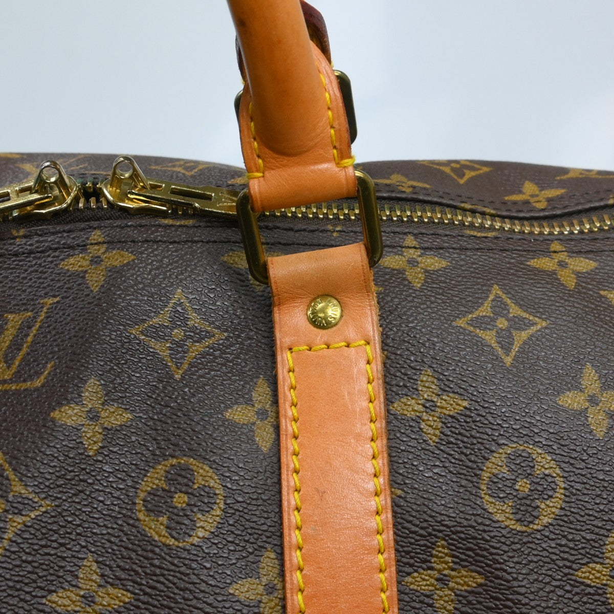 Louis Vuitton Keepall Monogram Brown Canvas Travel Bag Bag (Pre-Owned)