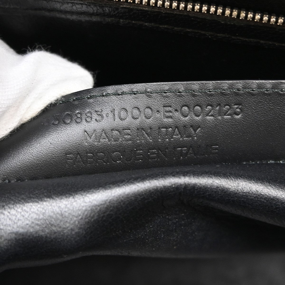 Balenciaga Le Dix Zip Cartable Top Handle Leather Black Leather Handbag (Pre-Owned)