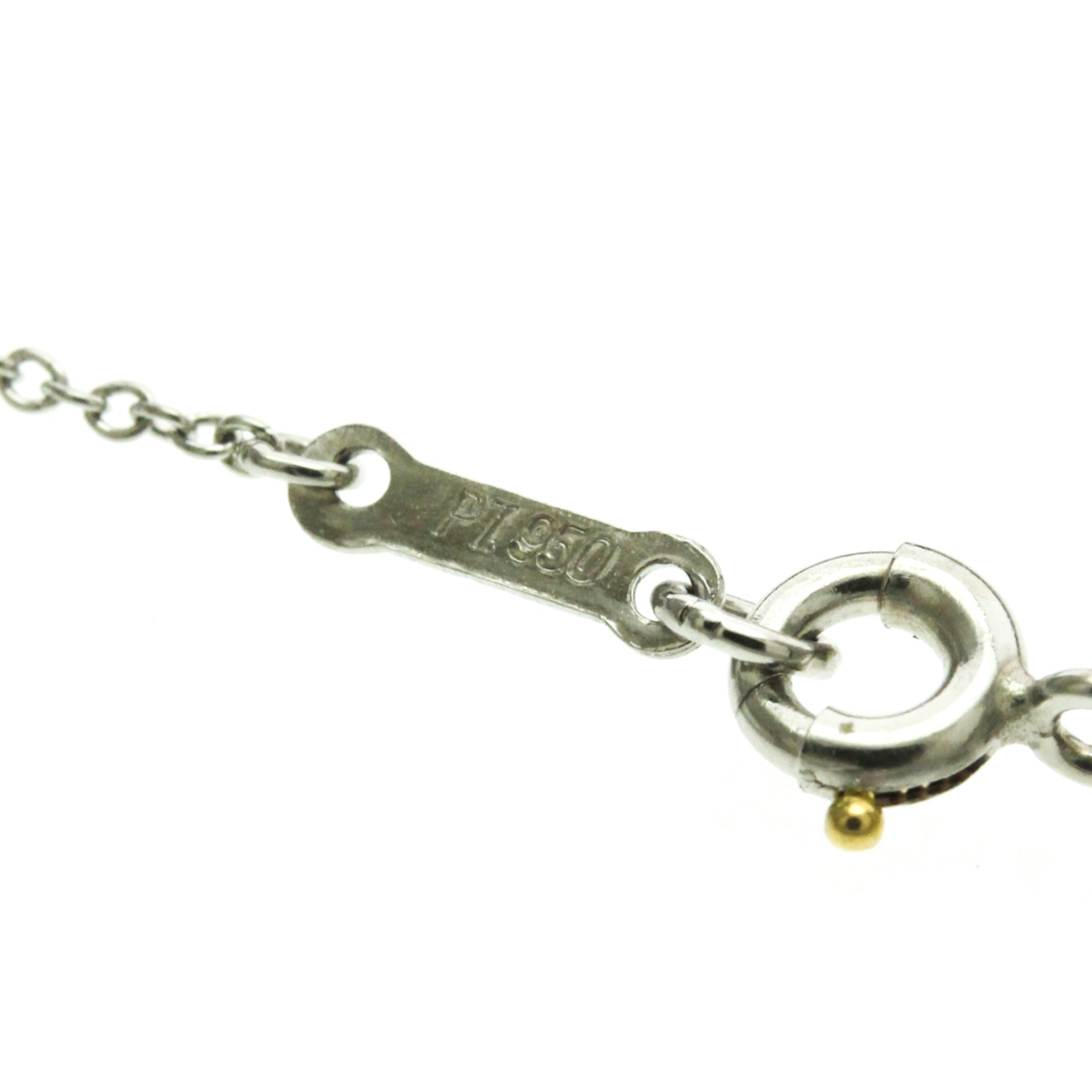 Tiffany & Co. Elsa Peretti Open Heart Pendant Platinum Silver Platinum Necklace Jewelry (Pre-Owned)