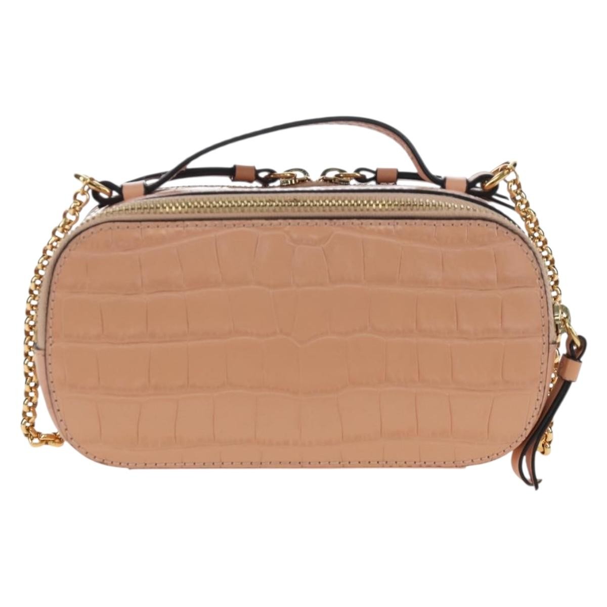 Chloe C Vanity Leather Pink Leather Handbag (Pre-Owned)