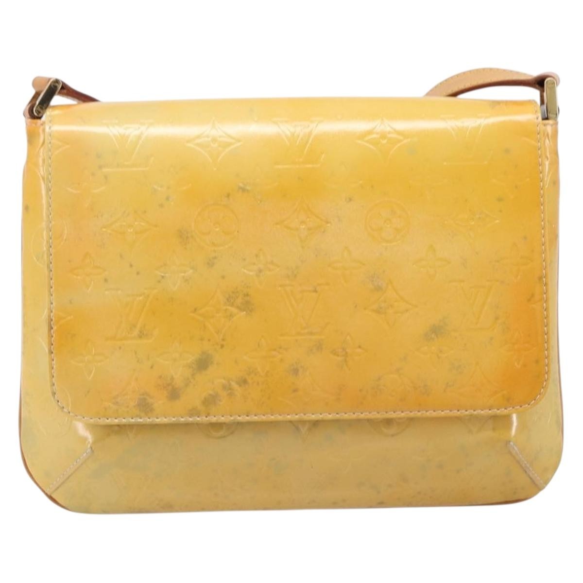 Louis Vuitton Thompson Street Monogram Vernis Yellow Patent_Leather Shoulder Bag Bag (Pre-Owned)