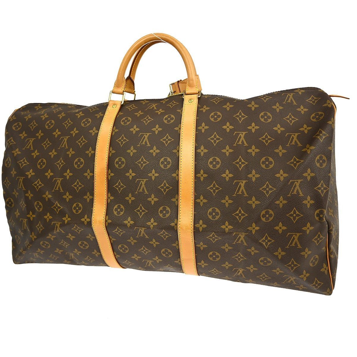 Louis Vuitton Keepall Monogram Canvas Brown Canvas Travel Bag Bag (Pre-Owned)