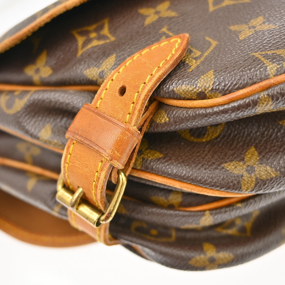 Louis Vuitton Saumur Monogram Canvas Brown Canvas Shoulder Bag Bag (Pre-Owned)