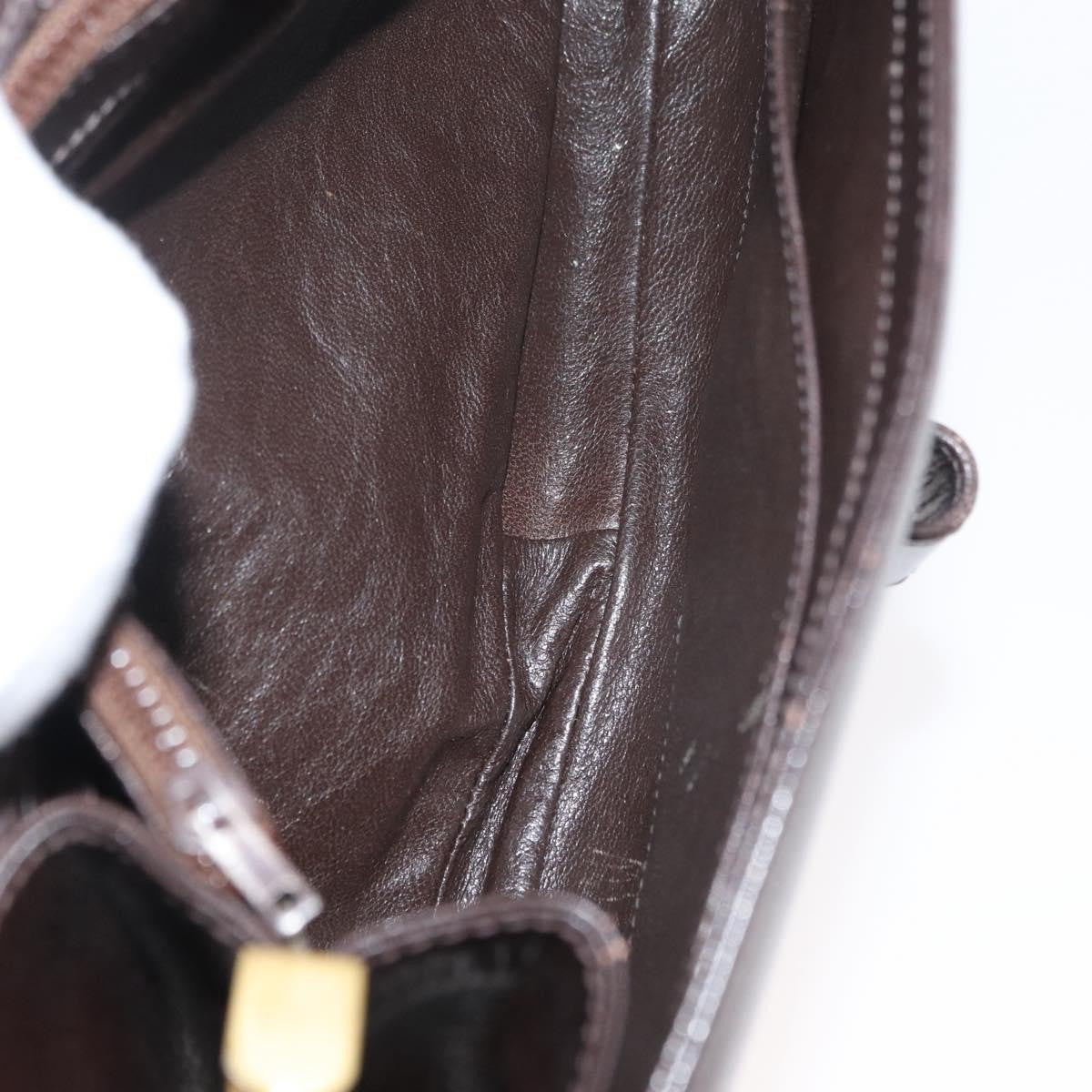 Gucci Vintage Leather Brown Leather Shoulder Bag Bag (Pre-Owned)