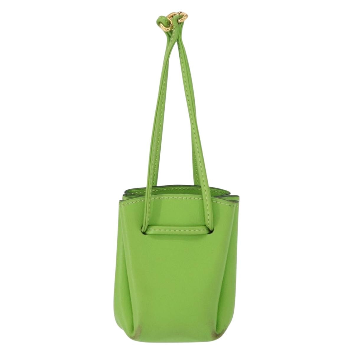 Hermes Vespa Leather Green Leather Clutche & Pouche Bag (Pre-Owned)