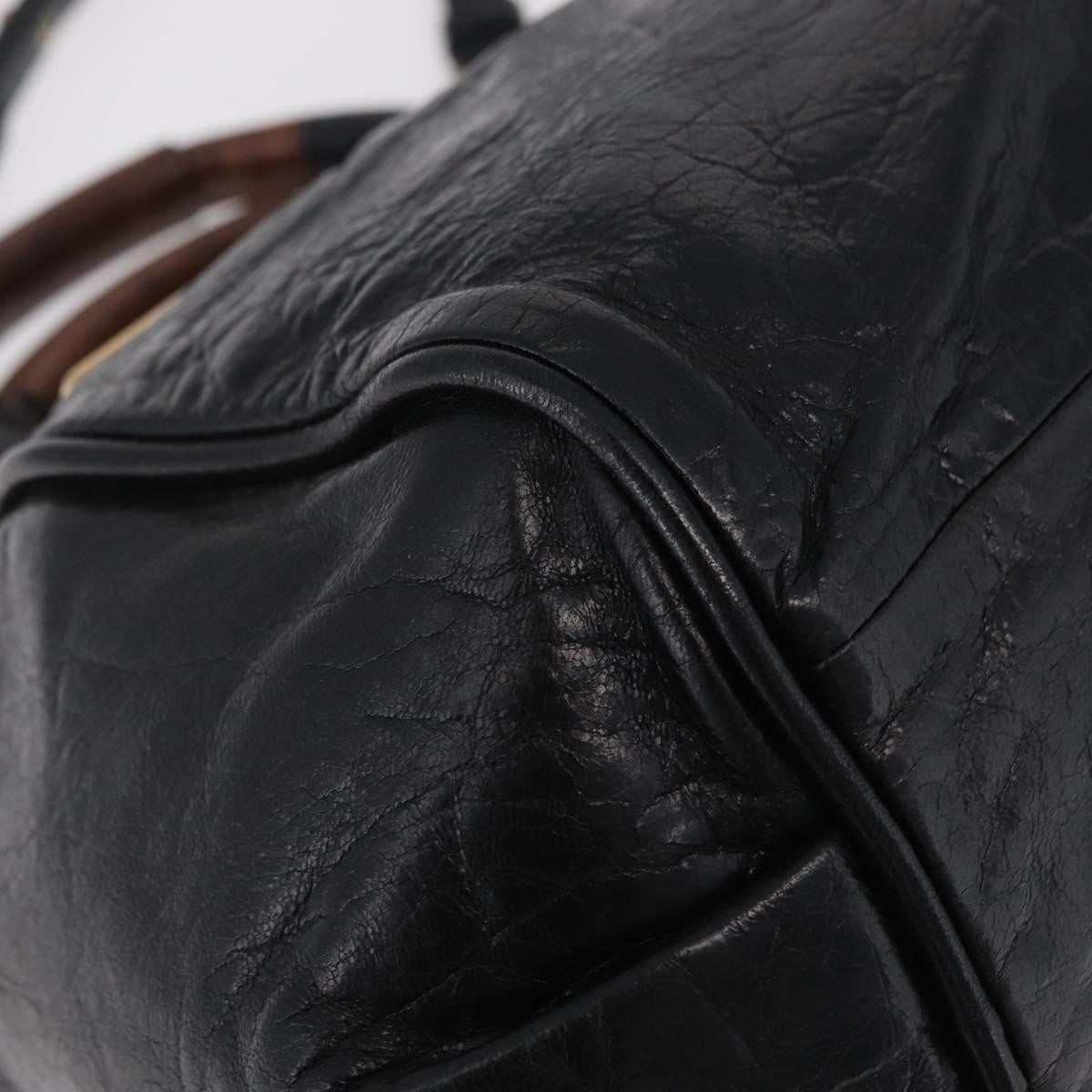 Chloe Ethel Leather Black Leather Handbag (Pre-Owned)