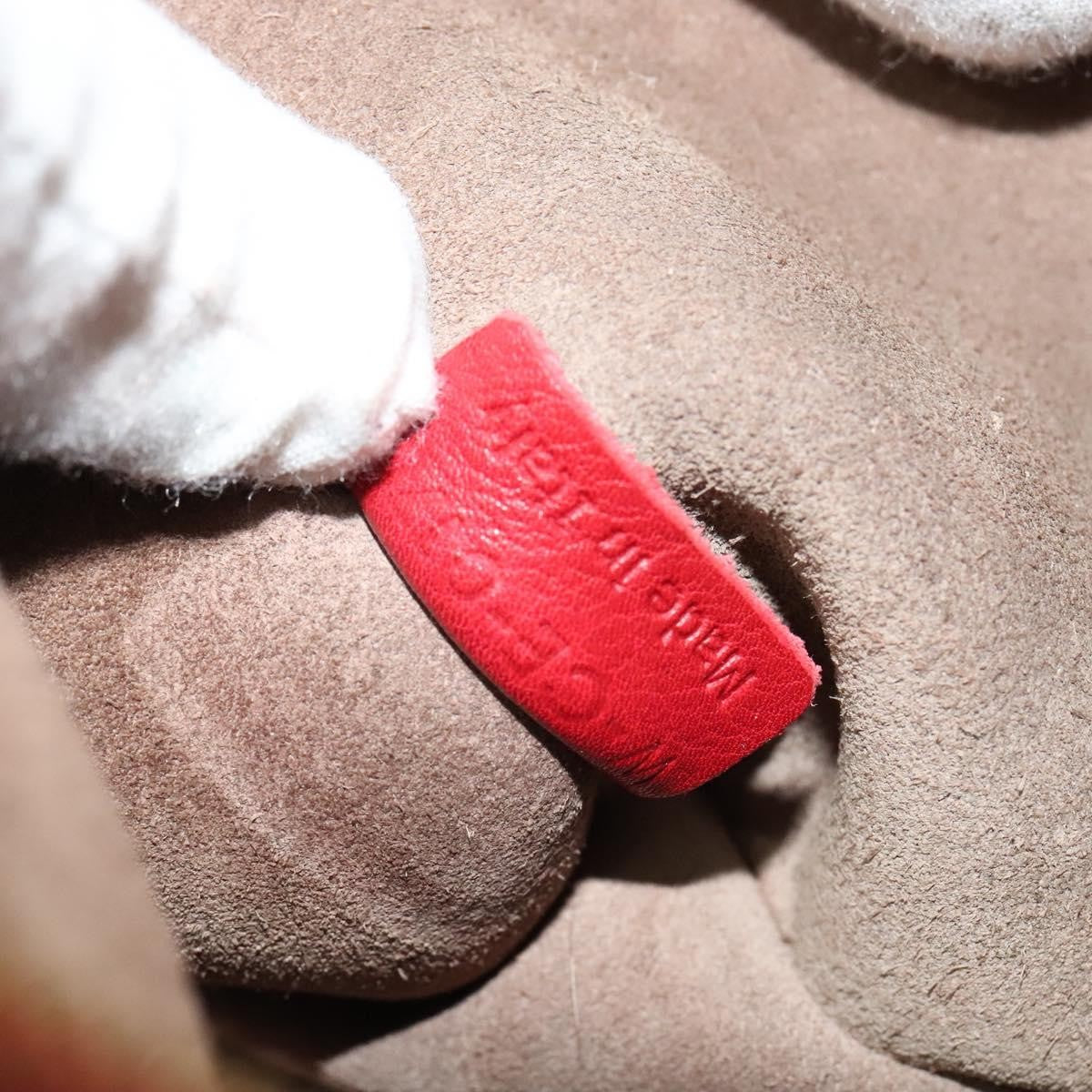 Celine Shoulder Leather Red Leather Shoulder Bag Bag (Pre-Owned)