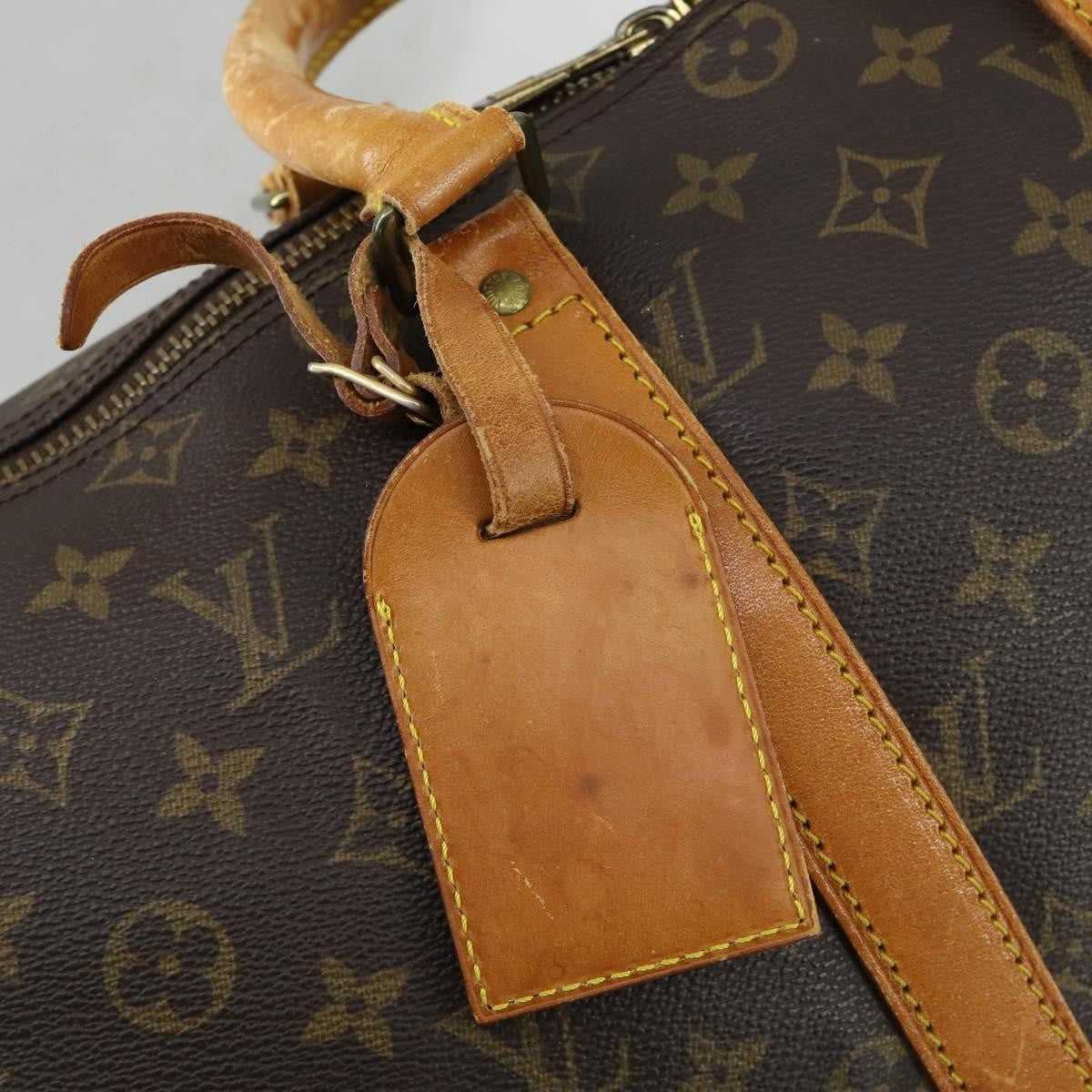 Louis Vuitton Keepall Bandouliere Monogram Canvas Brown Canvas Travel Bag Bag (Pre-Owned)