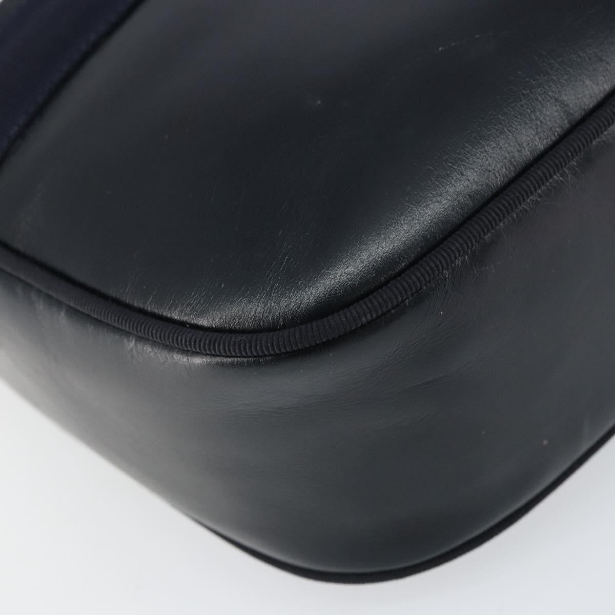 Salvatore Ferragamo Vala Leather Navy Leather Shoulder Bag Bag (Pre-Owned)