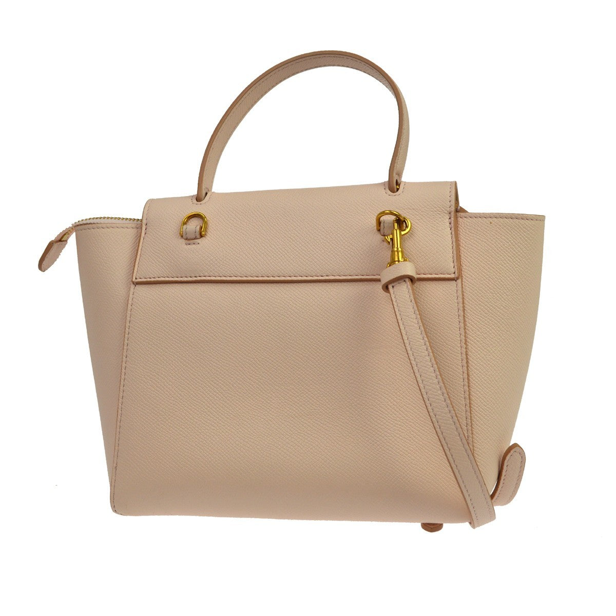 Celine Belt Leather Pink Leather Handbag (Pre-Owned)