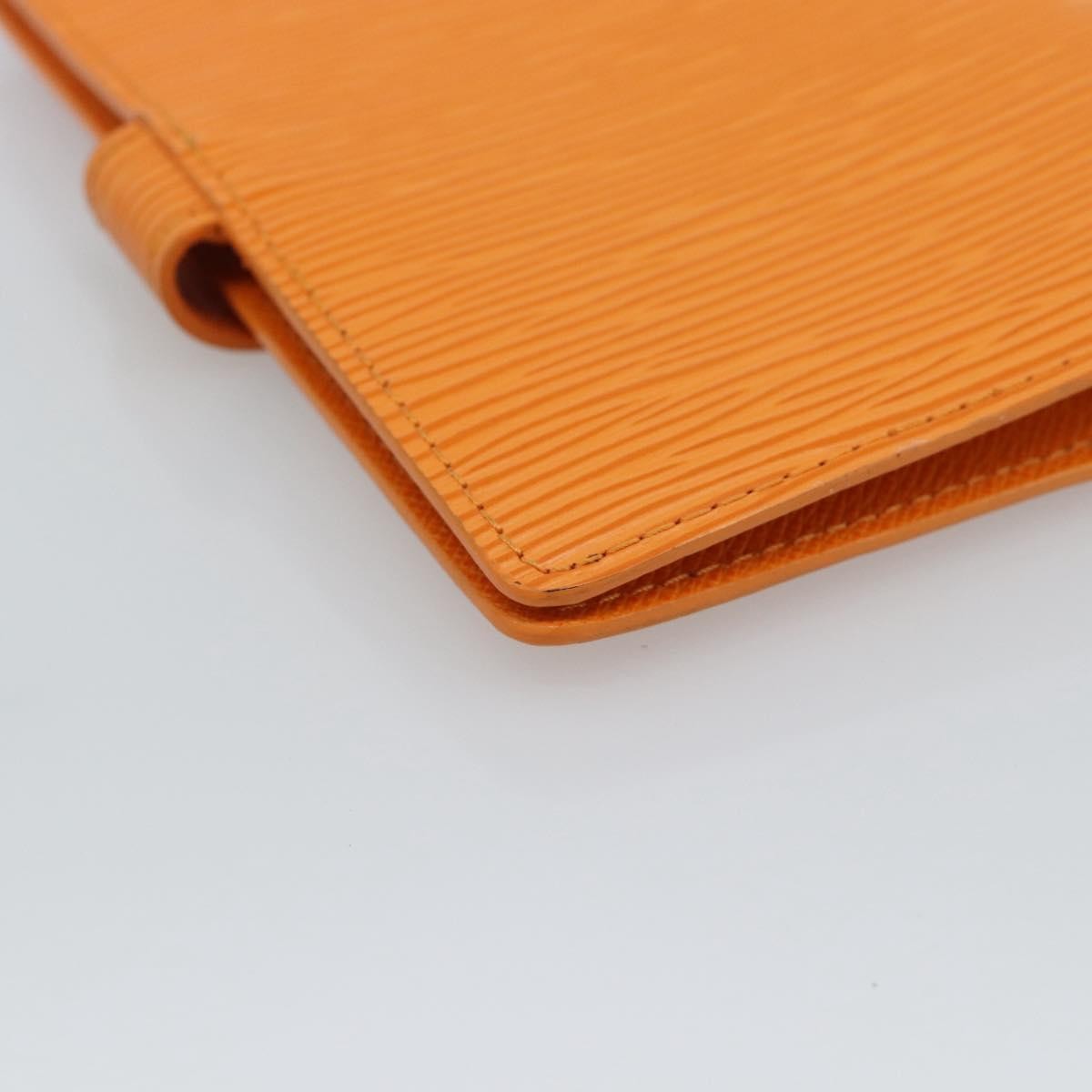 Louis Vuitton Agenda Cover Epi Leather Orange Leather Wallets Accessory (Pre-Owned)