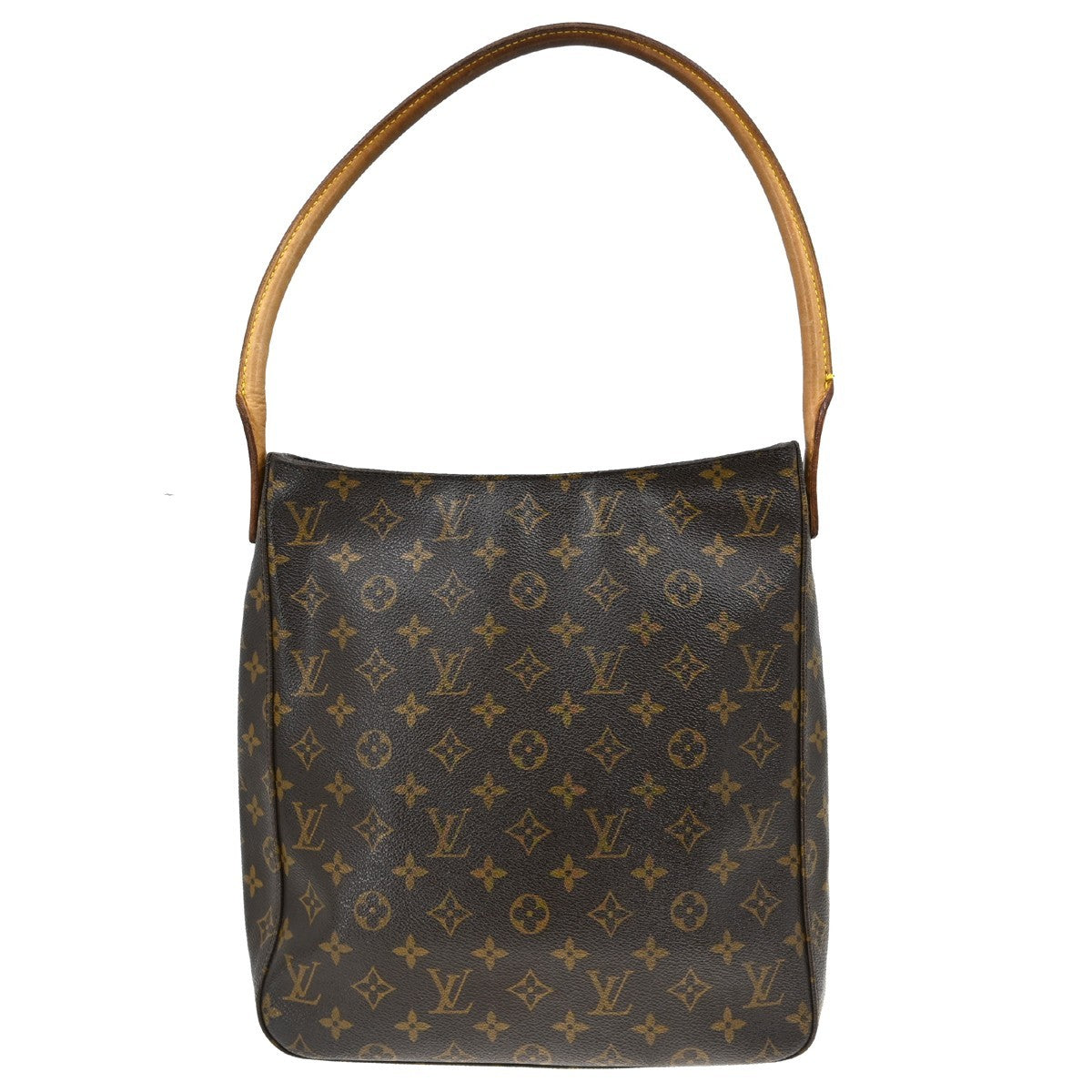 Louis Vuitton Looping Monogram Canvas Brown Canvas Handbag (Pre-Owned)