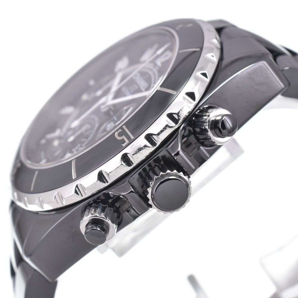 Chanel J12 Chronograph Automatic Ceramic And Stainless Steel Watch (Pre-Owned)