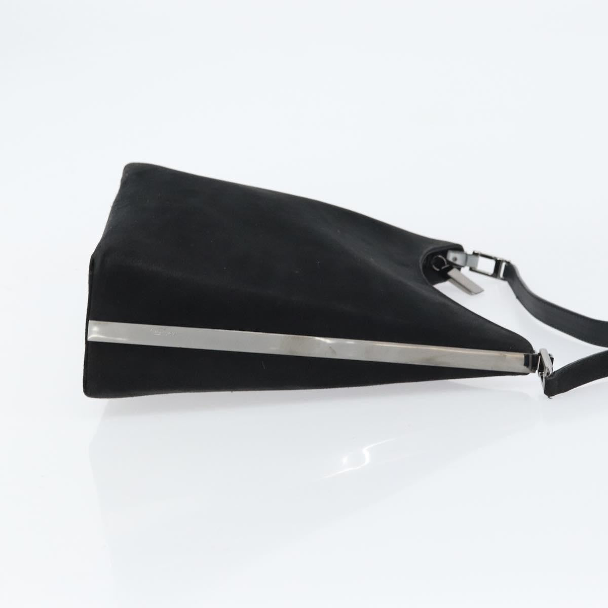 Salvatore Ferragamo Vintage Suede Black Suede Shoulder Bag Bag (Pre-Owned)